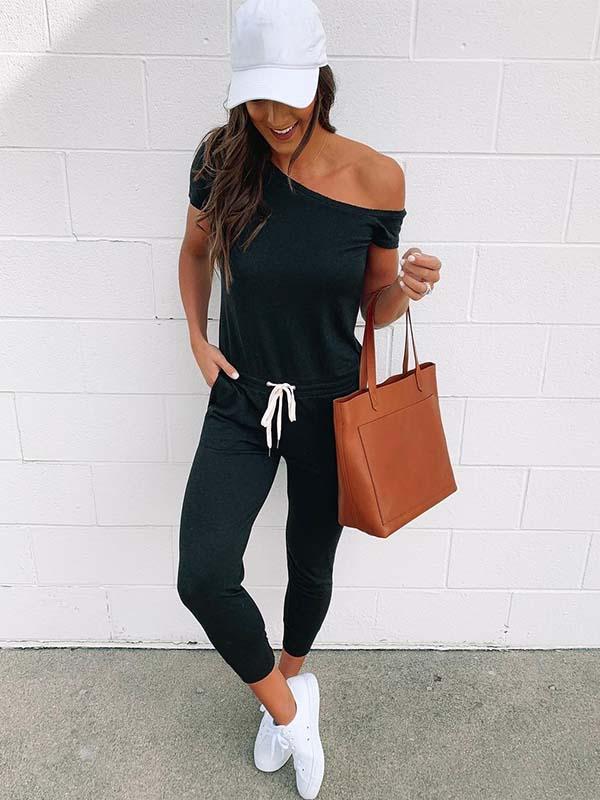 Lunimesd One Shoulder Jumpsuit