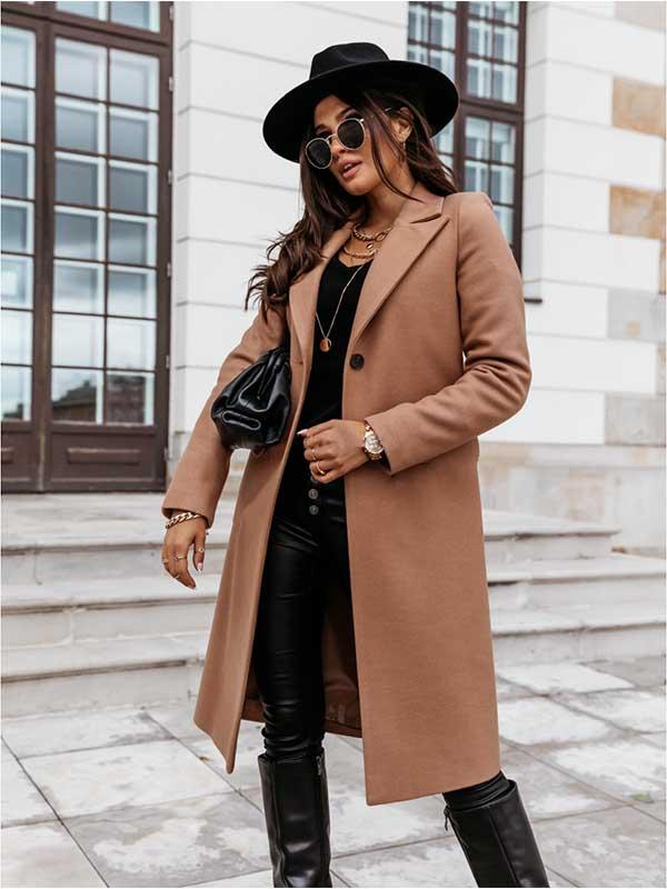 Lunimesd Popular Long Style Overcoat