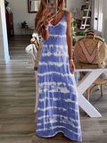 Lunimesd Tie-dye Print Maxi Dress