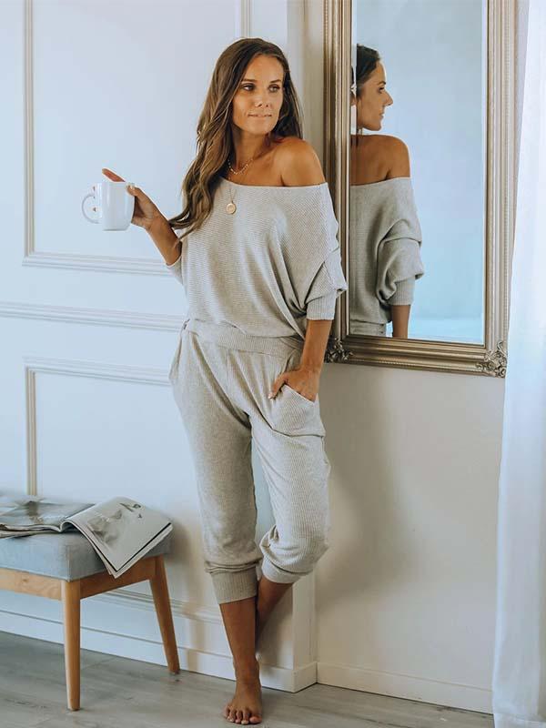 Lunimesd Off-Shoulder Two Sets