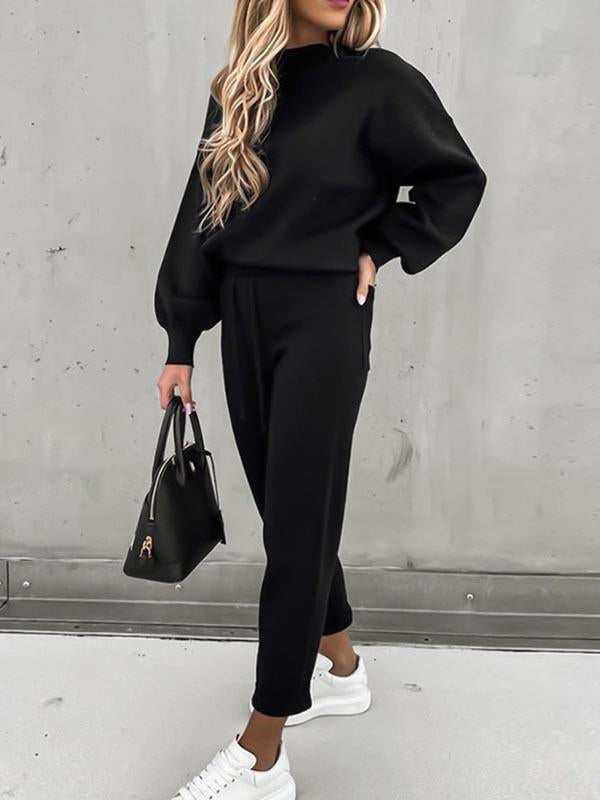 Lunimesd Pockets Design Loungewear Sets