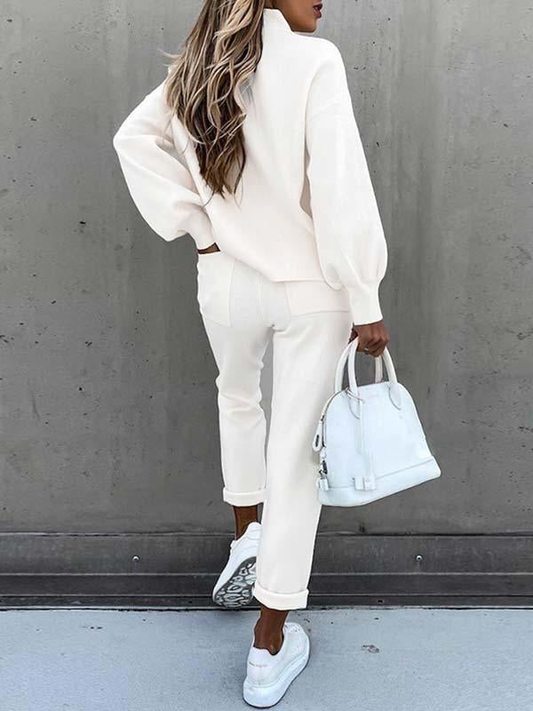 Lunimesd Pockets Design Loungewear Sets