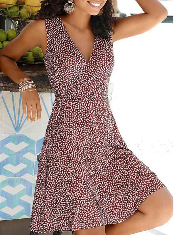 Small Floral Belt Dress