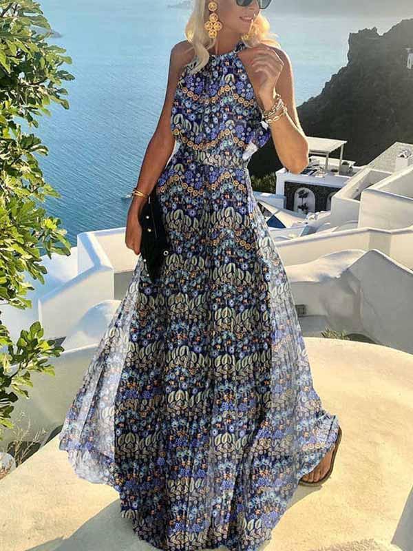 Lunimesd Polka Dot Pleated Dress