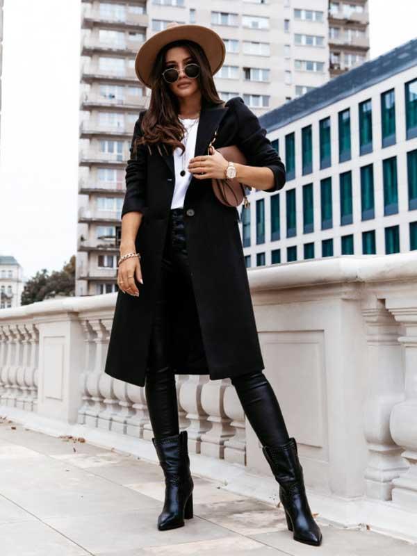 Lunimesd Popular Long Style Overcoat