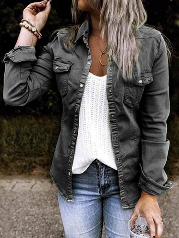 Lunimesd Trendy Denim Tops