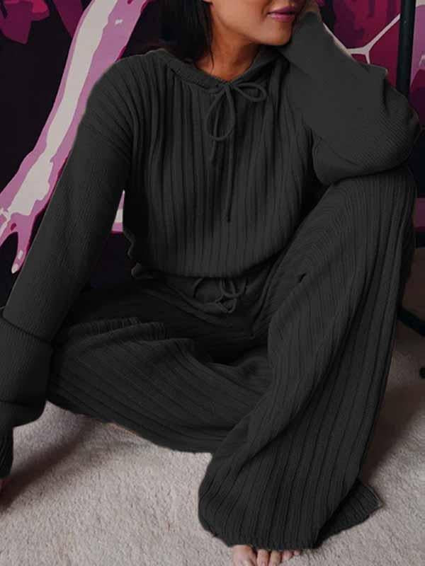 Lunimesd Loose Hooded Two Sets