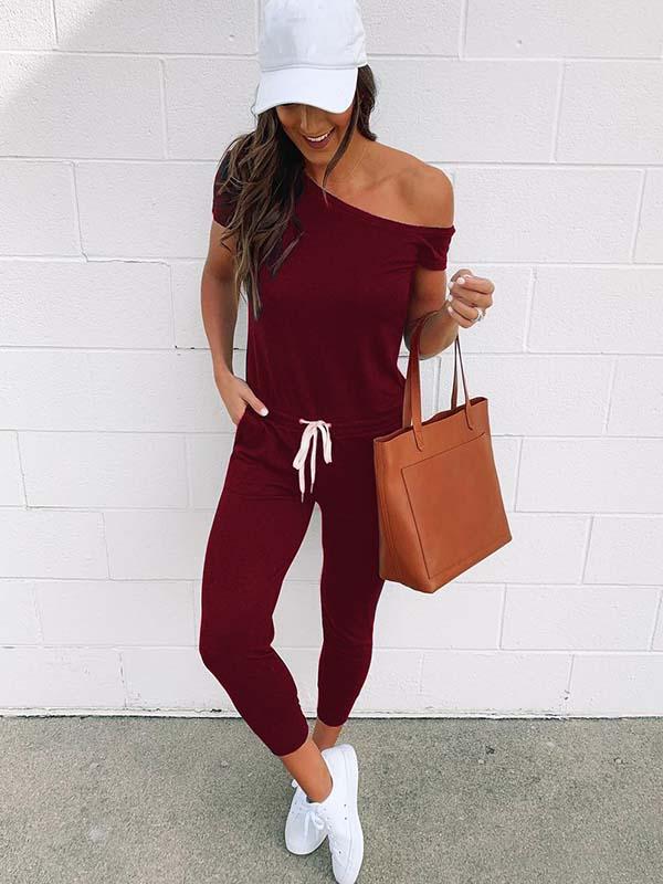 Lunimesd One Shoulder Jumpsuit