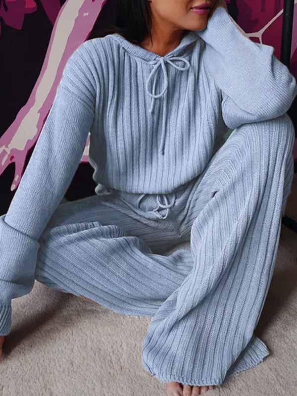 Lunimesd Loose Hooded Two Sets