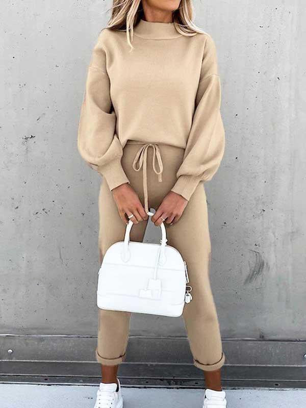Lunimesd Pockets Design Loungewear Sets