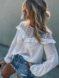 Lunimesd Fashion Lace Hollow Top