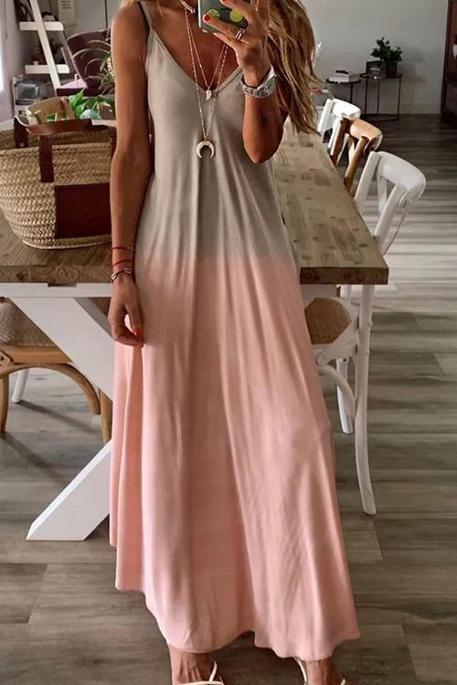 Lunimesd Gradient Slip Maxi Dress