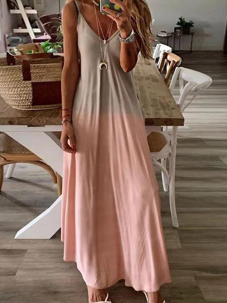 Lunimesd Gradient Slip Maxi Dress
