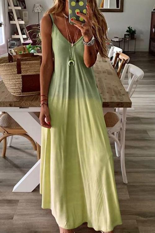 Lunimesd Gradient Slip Maxi Dress