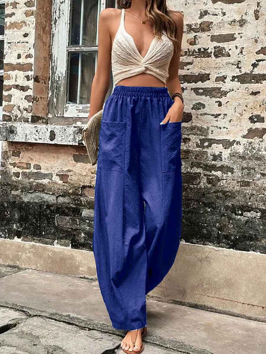 Lunimesd Solid Color Pocket Casual Pants (11 Colors)