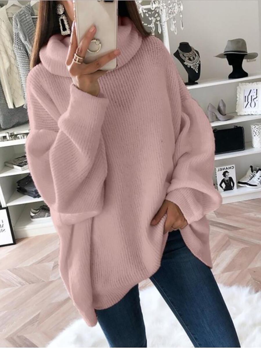 Lunimesd Solid Color Turtleneck Knit Sweater(11 colors)