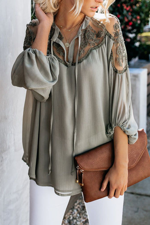 Lunimesd Sweet Love Floral Embroidery Shirt - 3 Colors