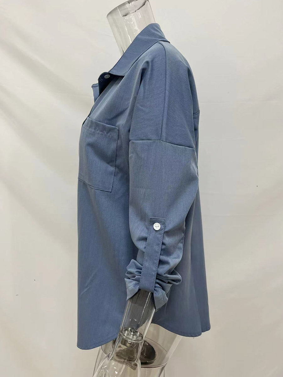 Lunimesd Loose Long-Sleeved Casual Blouse (8 colors)