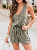 Lunimesd Follow A Plan Button Front Romper
