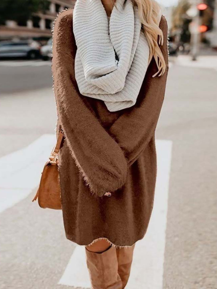 Lunimesd Plush Sweater Dress(8 colors)