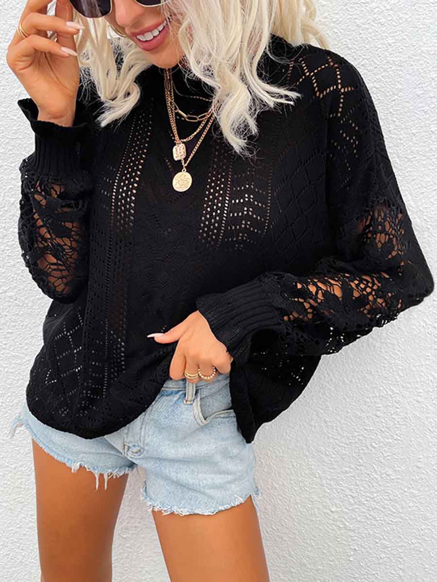 Lunimesd Lace Hollow Sweater