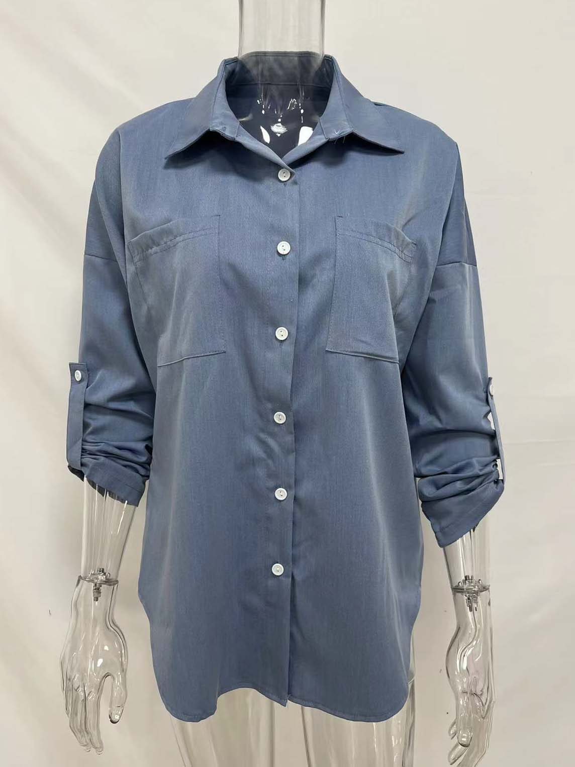 Lunimesd Loose Long-Sleeved Casual Blouse (8 colors)