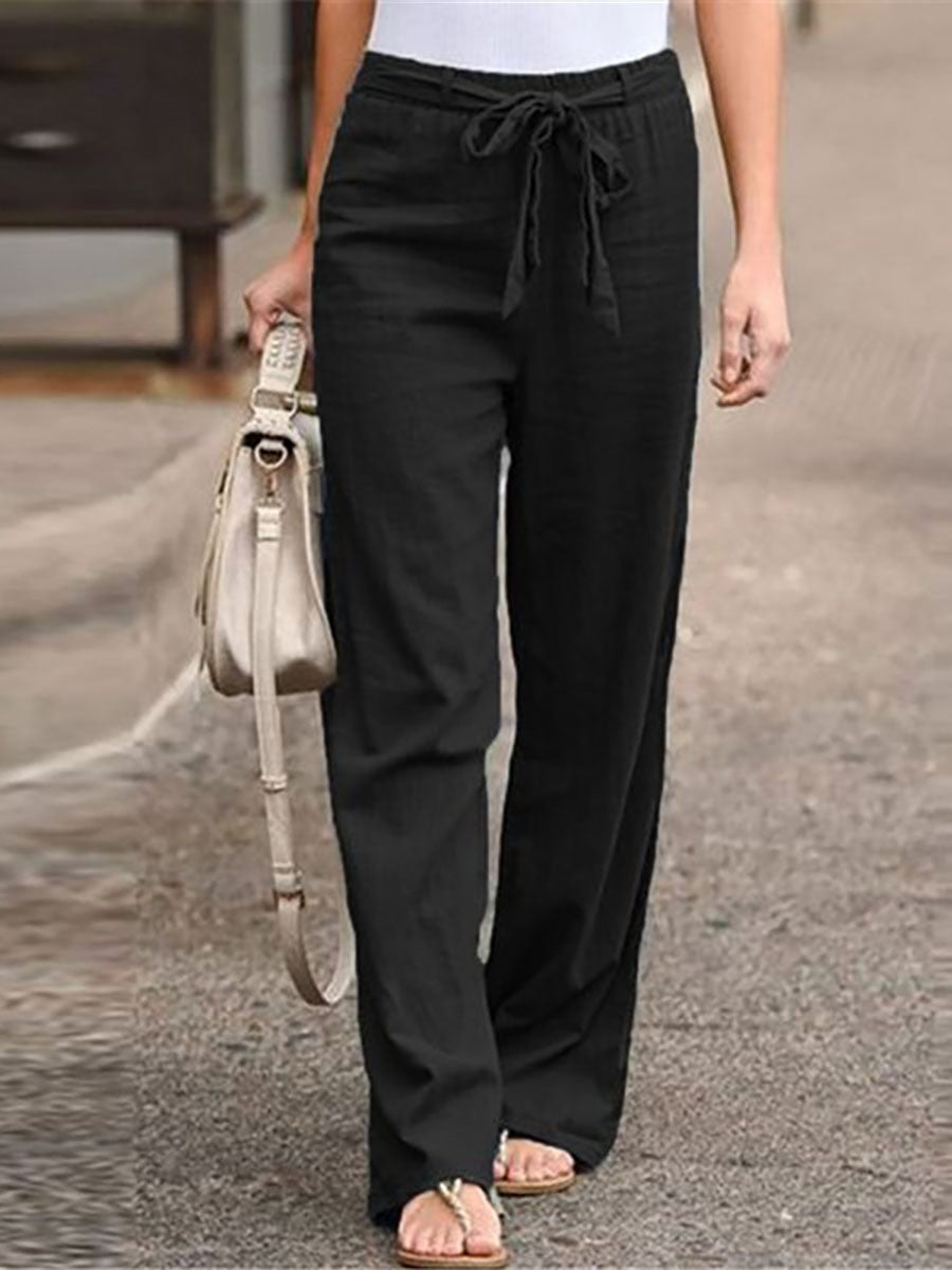 Lunimesd Solid Color Cotton Linen Pants(6 colors)