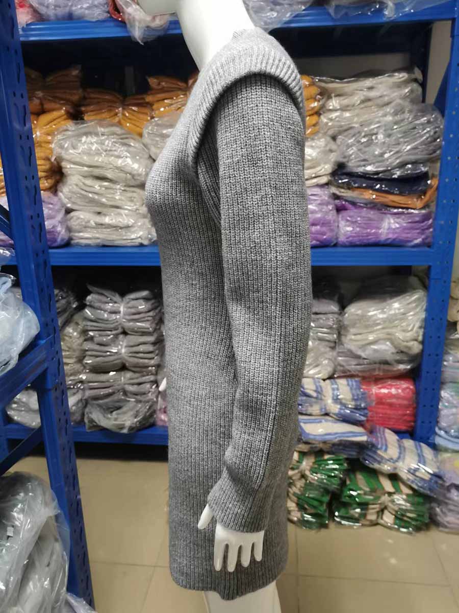 Lunimesd Solid Color Round Neck Sweater Dress(6 colors)