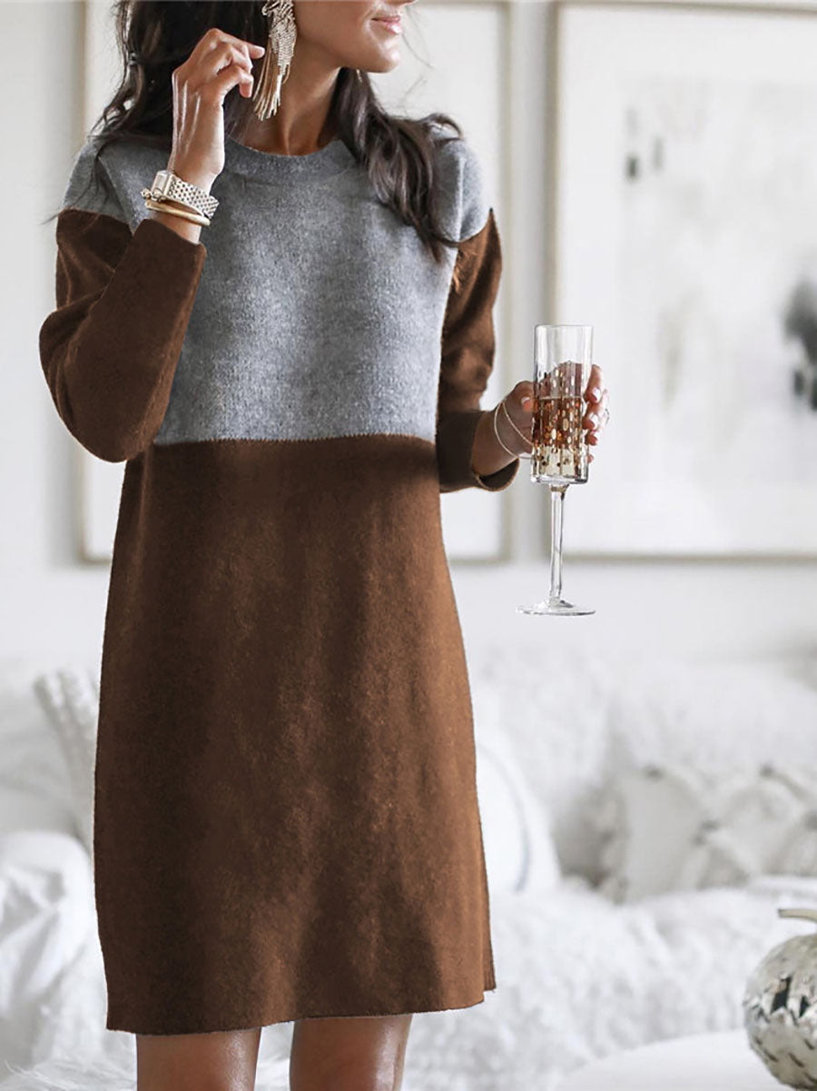 Lunimesd O Neck Casual Dress (5 colors)