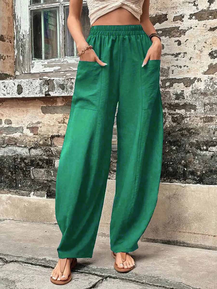 Lunimesd Solid Color Pocket Casual Pants (11 Colors)