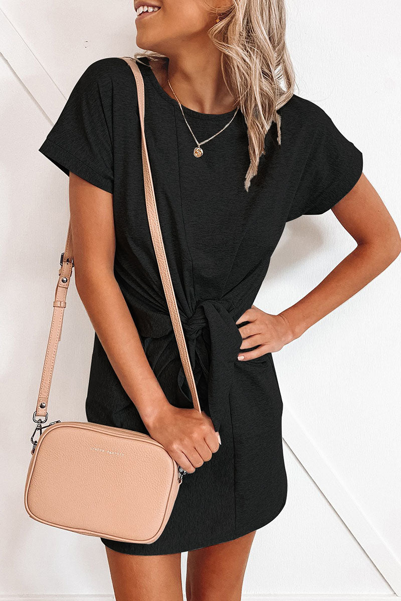 Lunimesd Fashion Sexy Solid Split Joint O Neck Princess Dresses(6 colors)