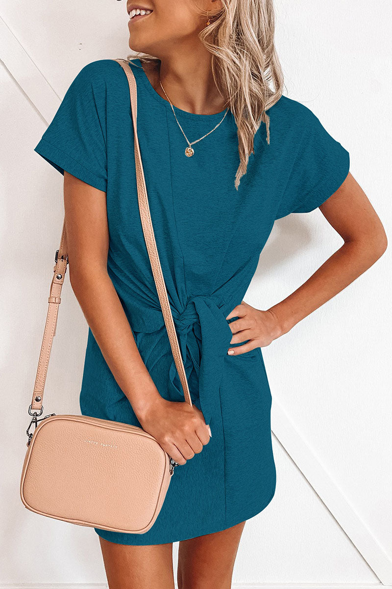 Lunimesd Fashion Sexy Solid Split Joint O Neck Princess Dresses(6 colors)