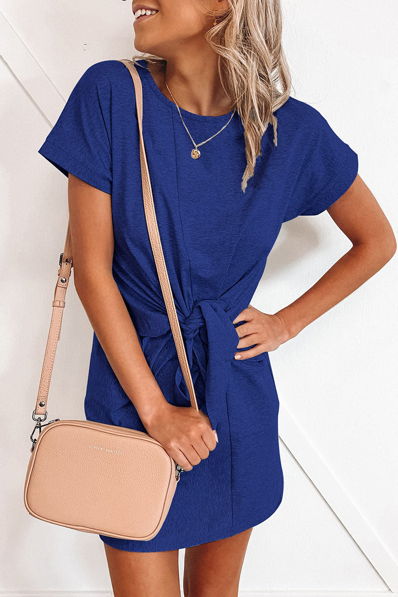 Lunimesd Fashion Sexy Solid Split Joint O Neck Princess Dresses(6 colors)