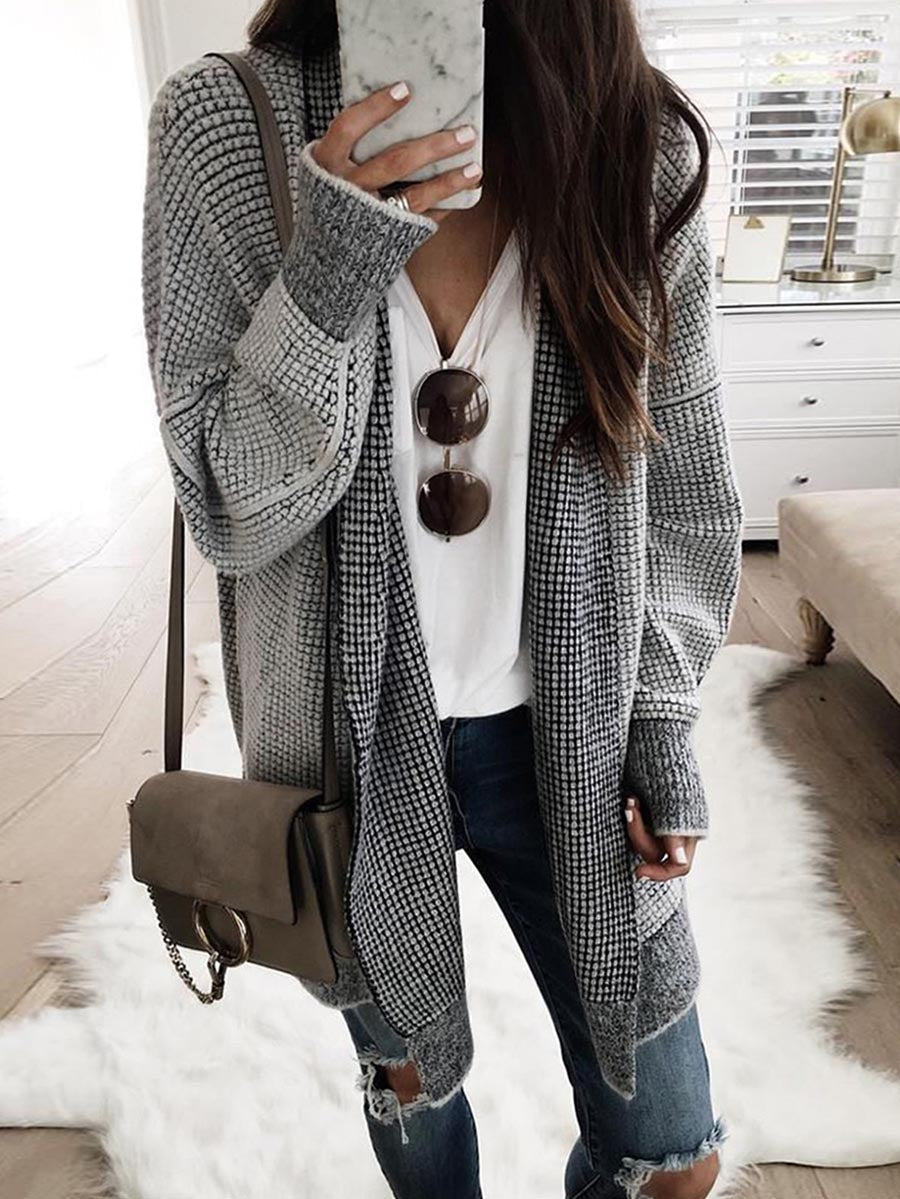Lunimesd Knitted Sweater Cardigan （3 colors）