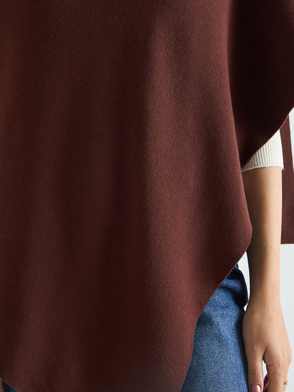 Asymmetric Sweater Cape