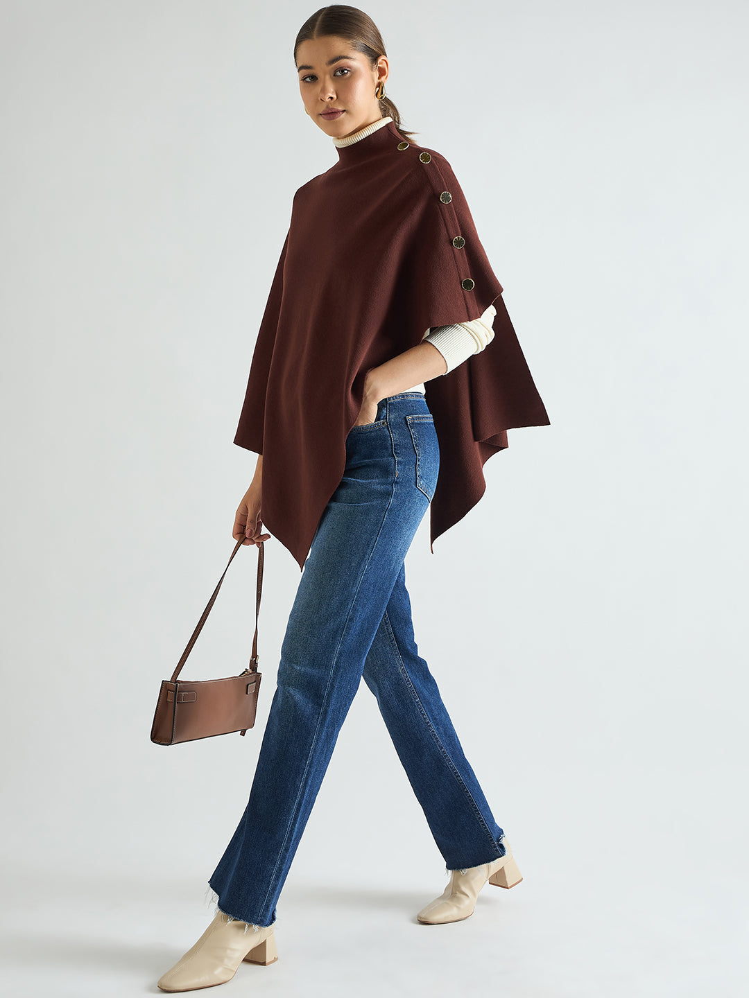 Asymmetric Sweater Cape