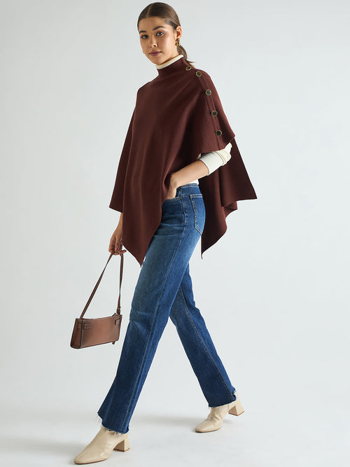 Asymmetric Sweater Cape