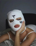 White Knit Gun & Broken Heart Balaclava 193