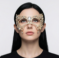 Gold Crystal Filigree Eye Mask 194