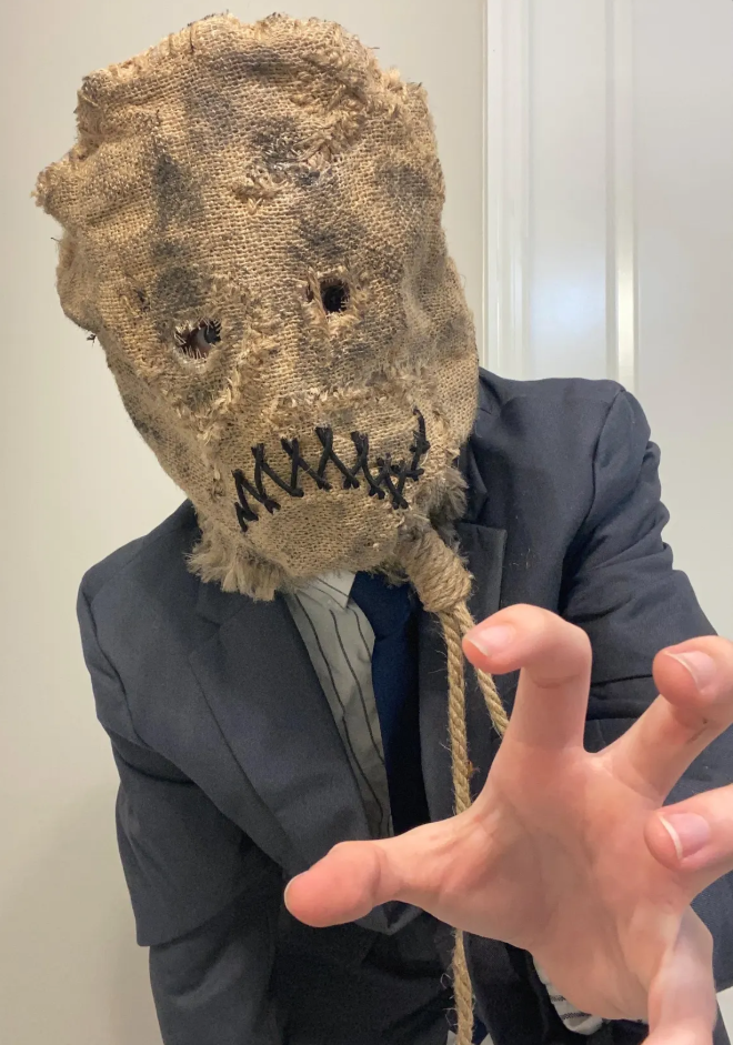 Burlap Scarecrow Full-Face Mask 196