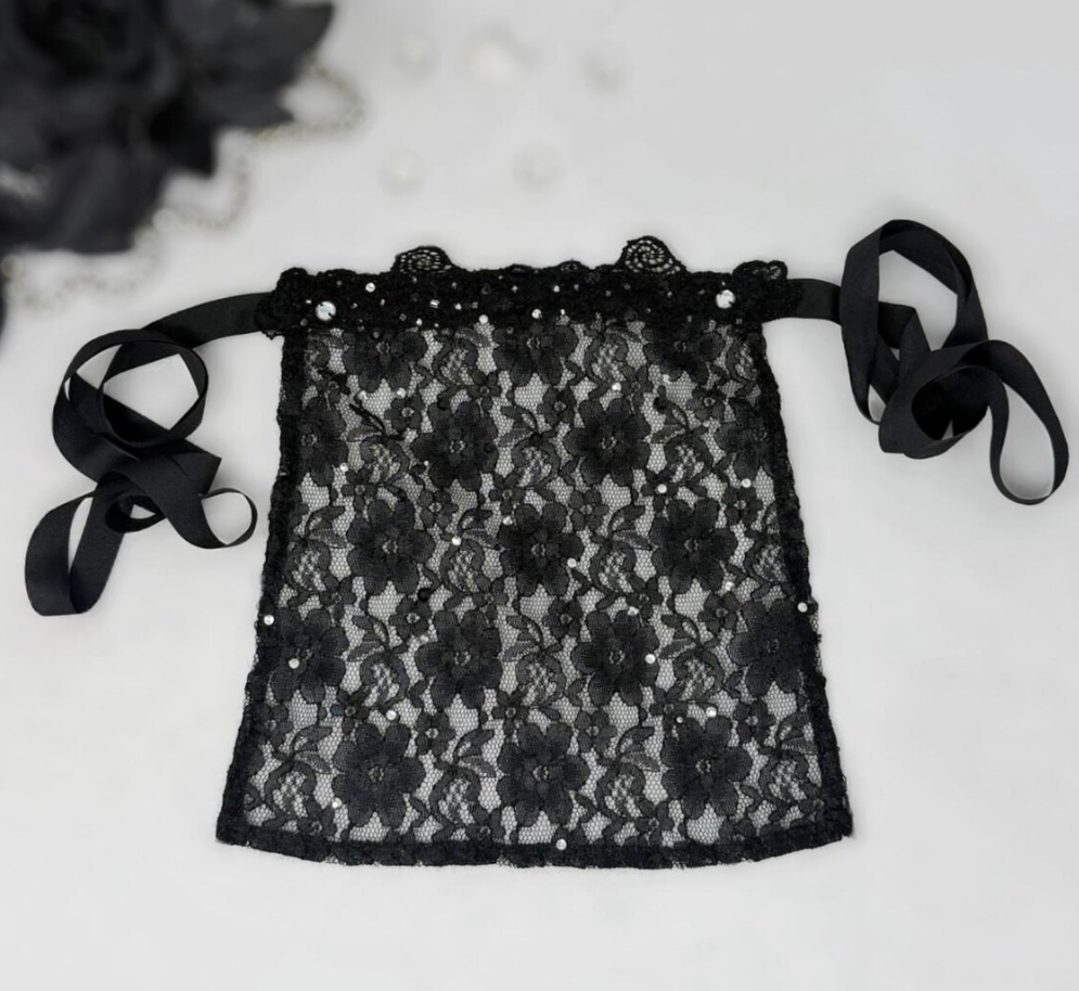 Crystal Lace Full-Face Veil 198