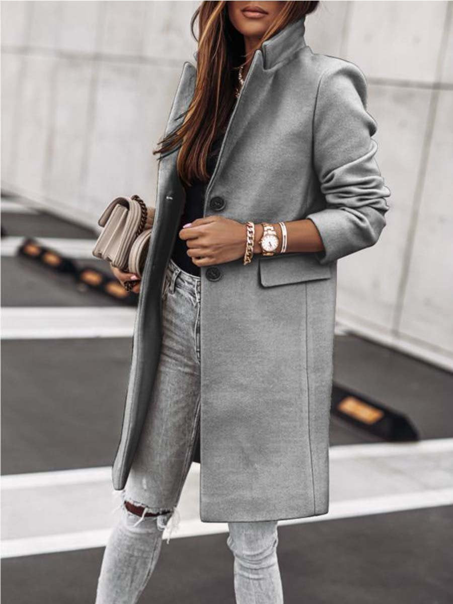 Lunimesd Button Slim Coat