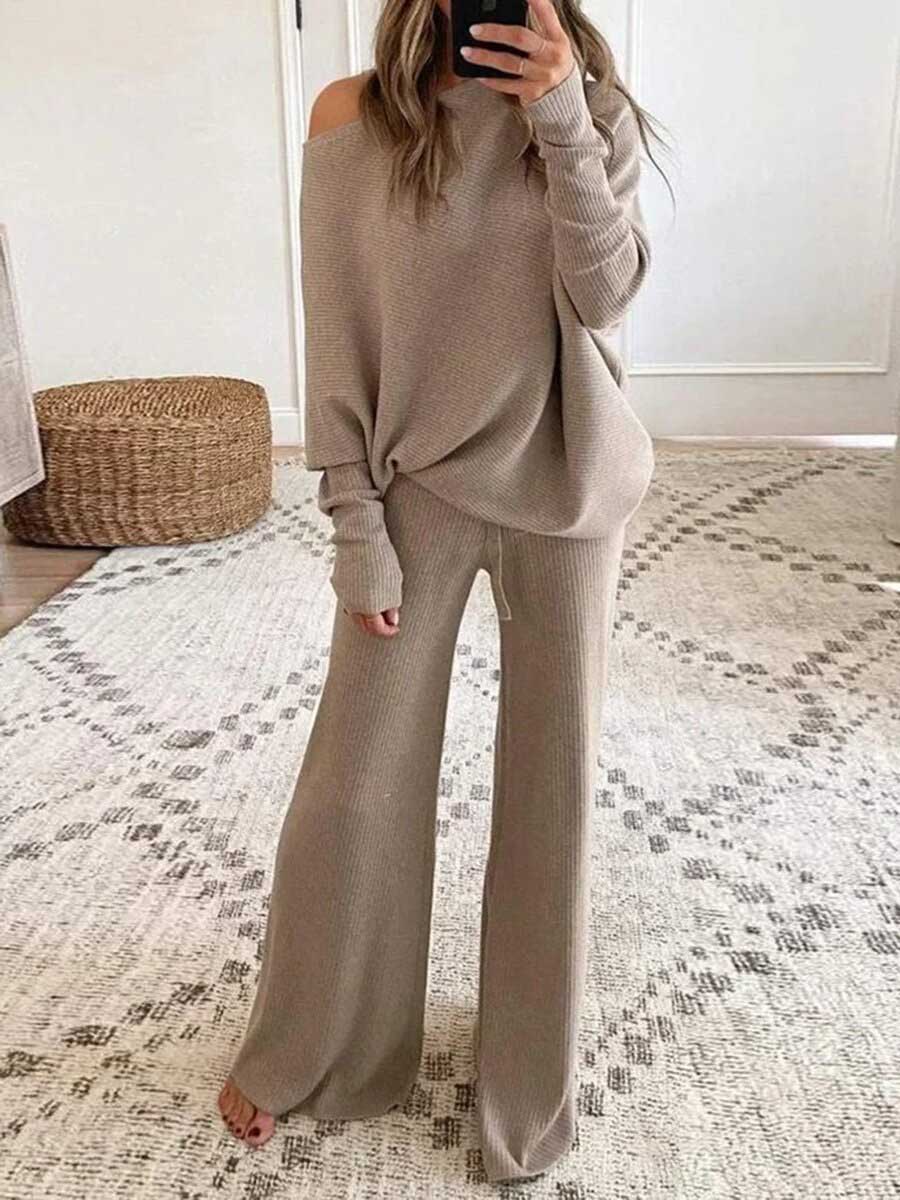 Lunimesd One-shoulder Lounge Sets