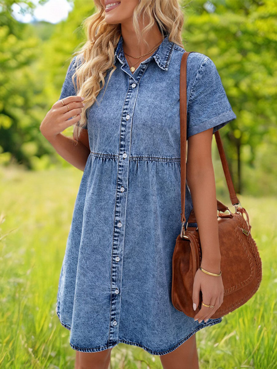 Elevated Ease Denim Dress