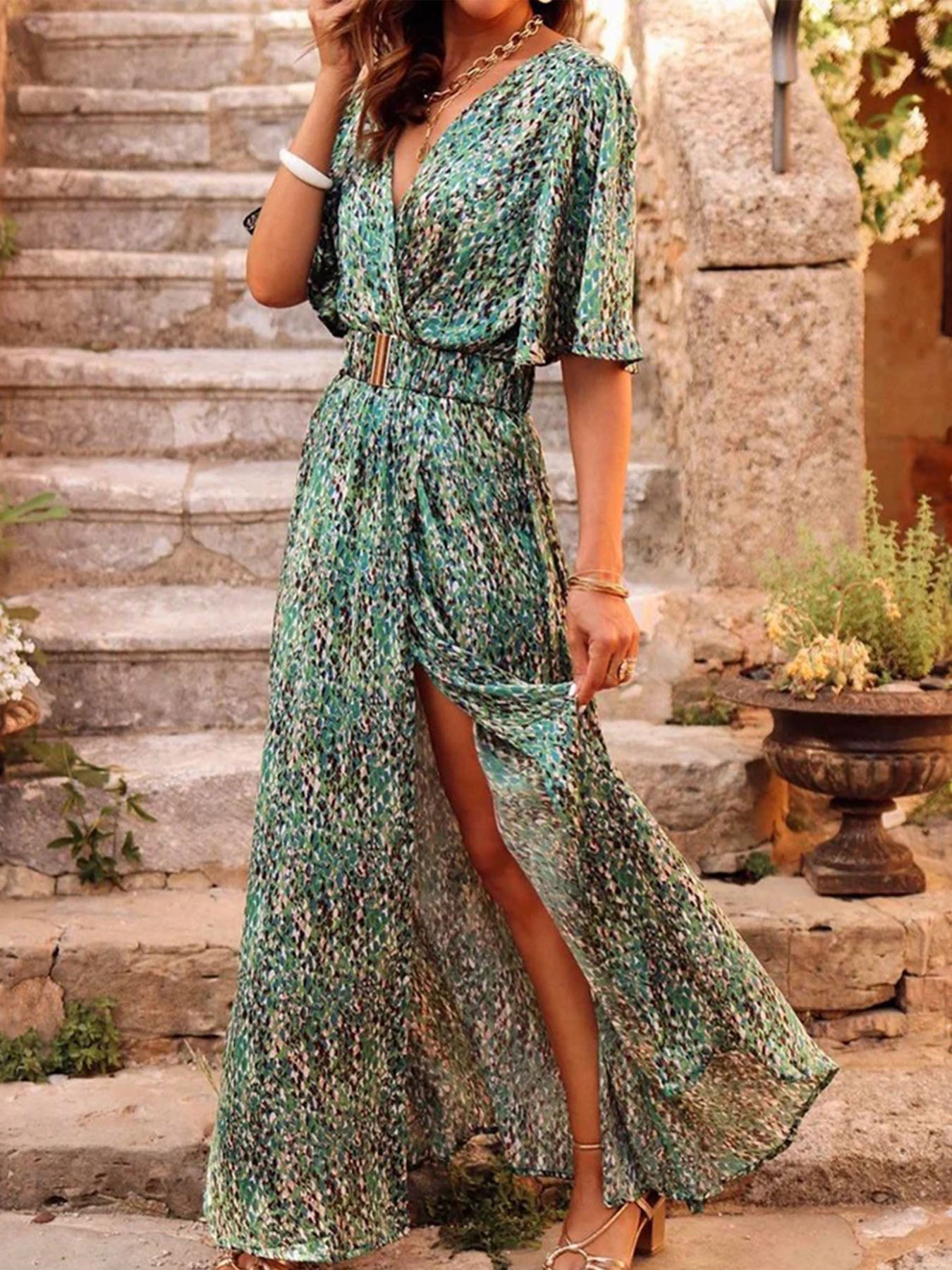 Printed Boho Dress