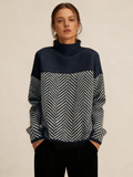 ADERLINE HERRINGBONE KNIT SWEATER