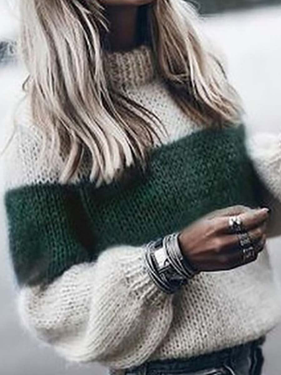 Lunimesd Round Neck Knitted Sweater