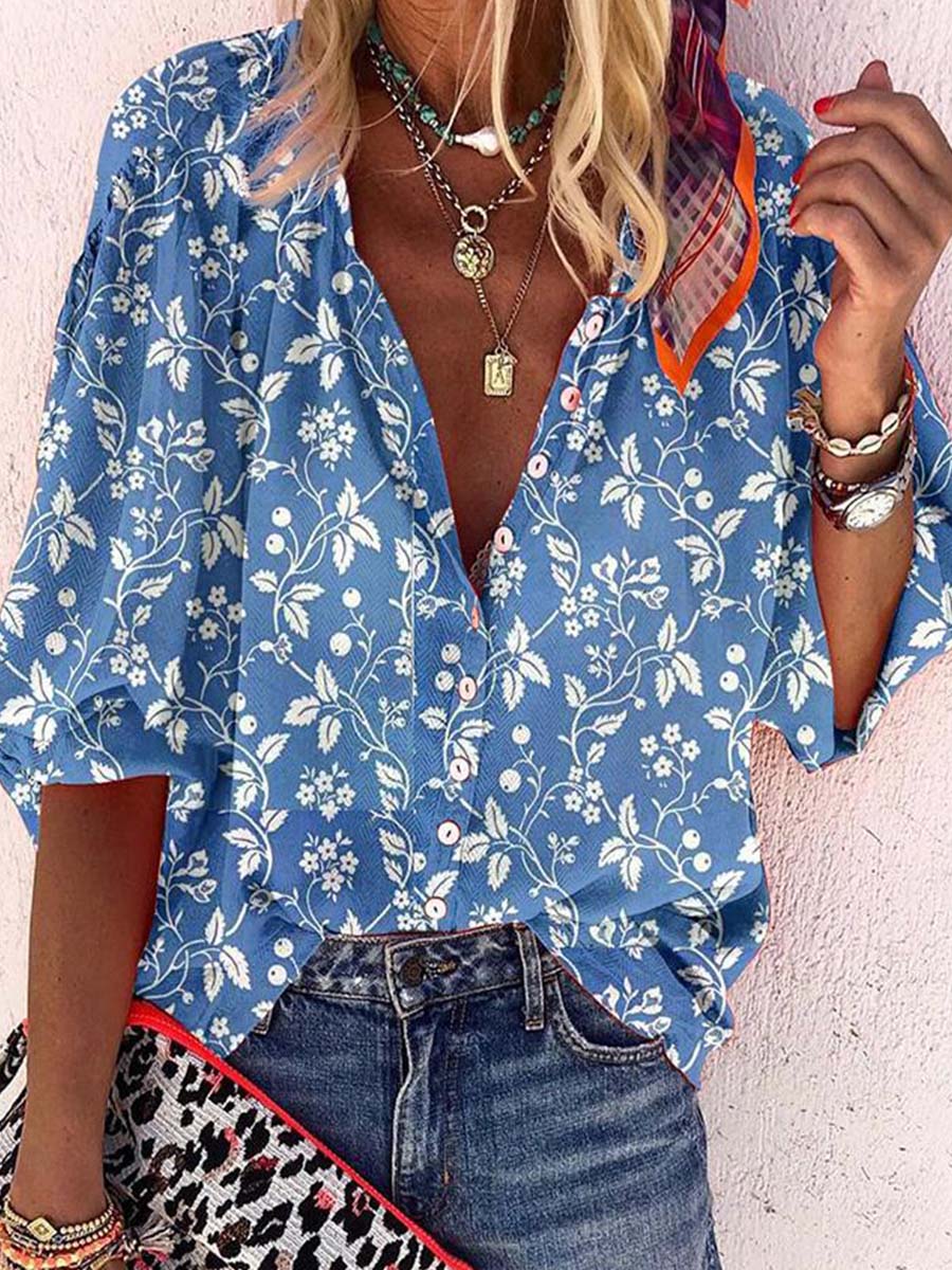 Lunimesd Long Sleeve Printed Button Shirt (3 colors)