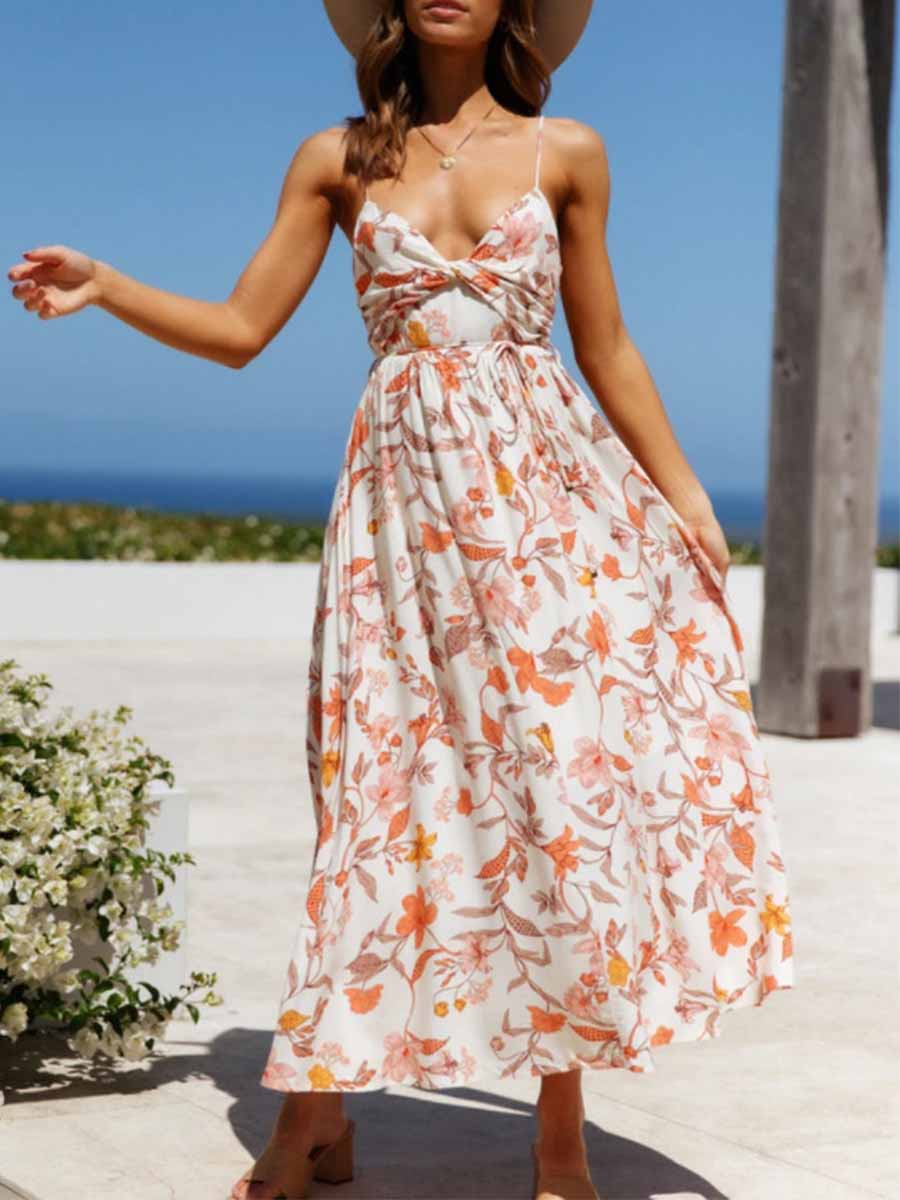 Lunimesd Printed Bohemian Dress