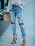Denim Zerrissene Ripped Jeans